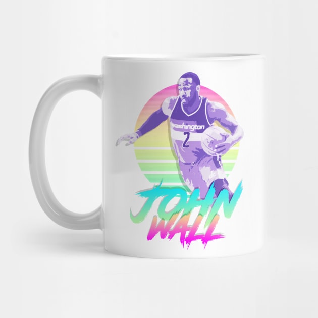 John Wall Retro Futuristic Aesthetic by StupidHead